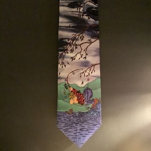 Tie, Extra Long Balanchine Hot Cakes tie.